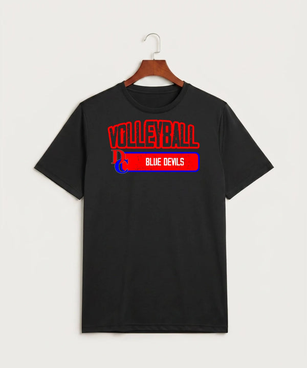 Davenport Central High School Volleyball (Girls) - Black Sport-Tek PosiCharge Competitor Tee. ST350