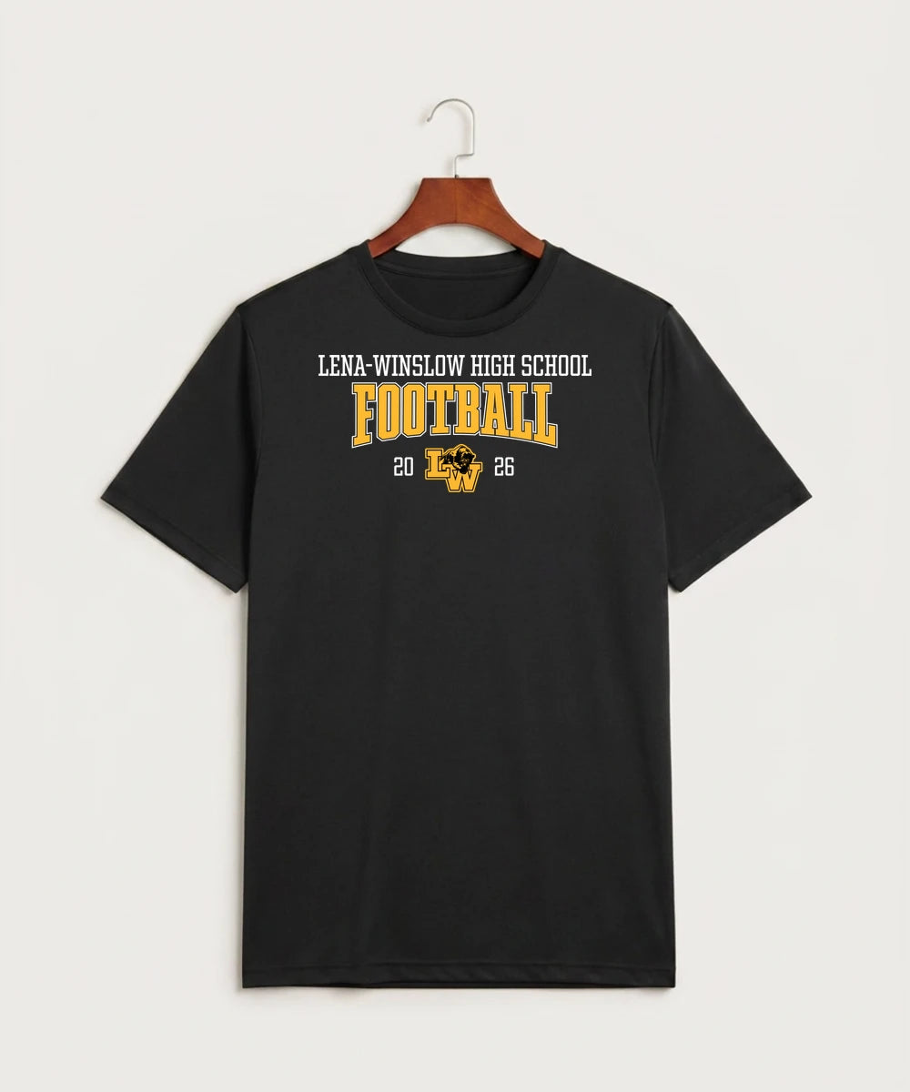 Le-Win Football - Black Sport-Tek PosiCharge Competitor Tee. ST350