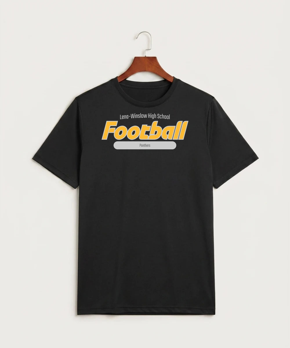 Le-Win Football - Black Sport-Tek PosiCharge Competitor Tee. ST350