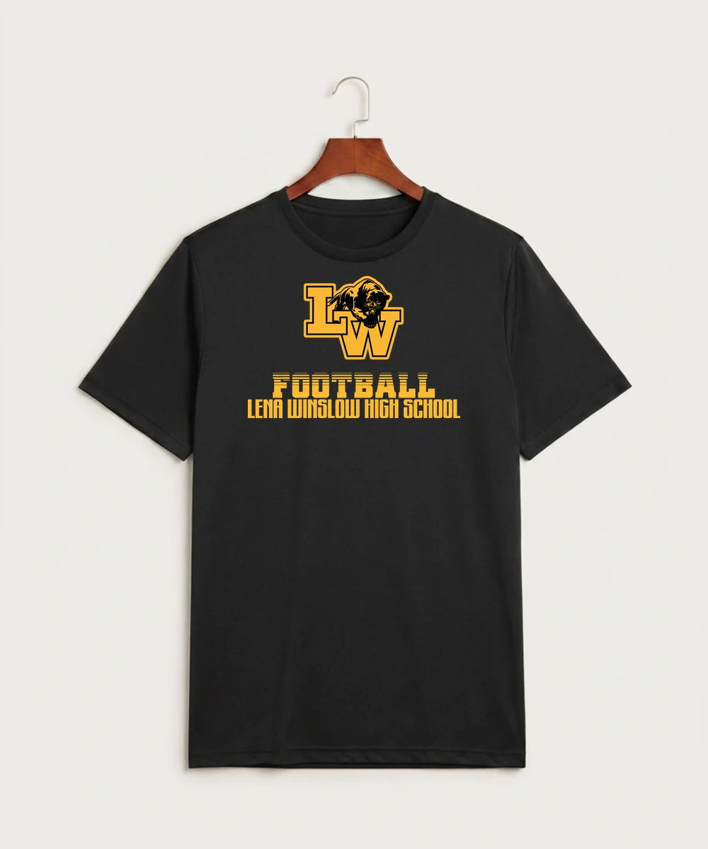 Le-Win Football - Black Sport-Tek PosiCharge Competitor Tee. ST350