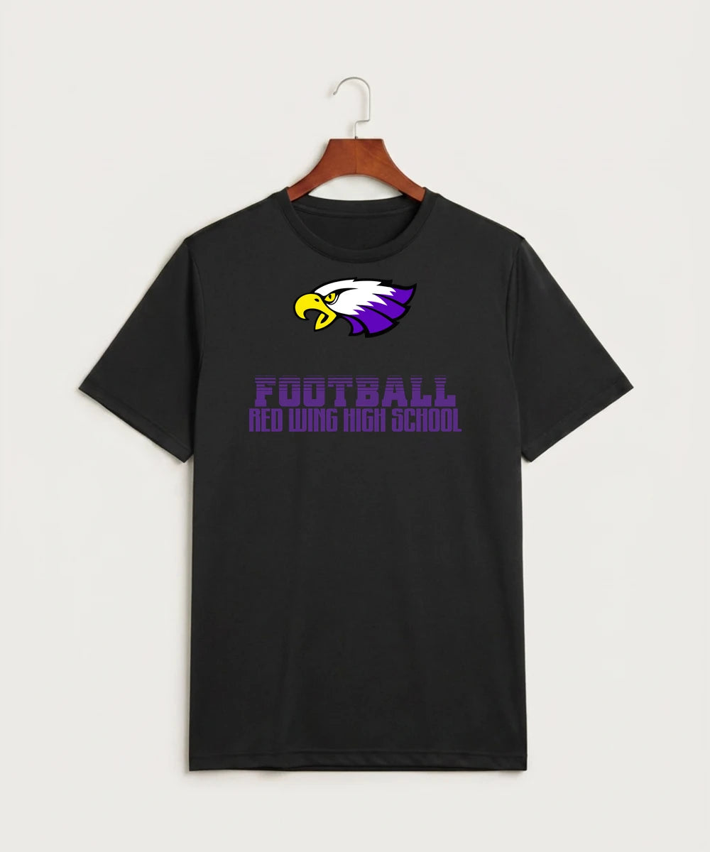 Red Wing High School Football - Black Sport-Tek PosiCharge Competitor Tee. ST350