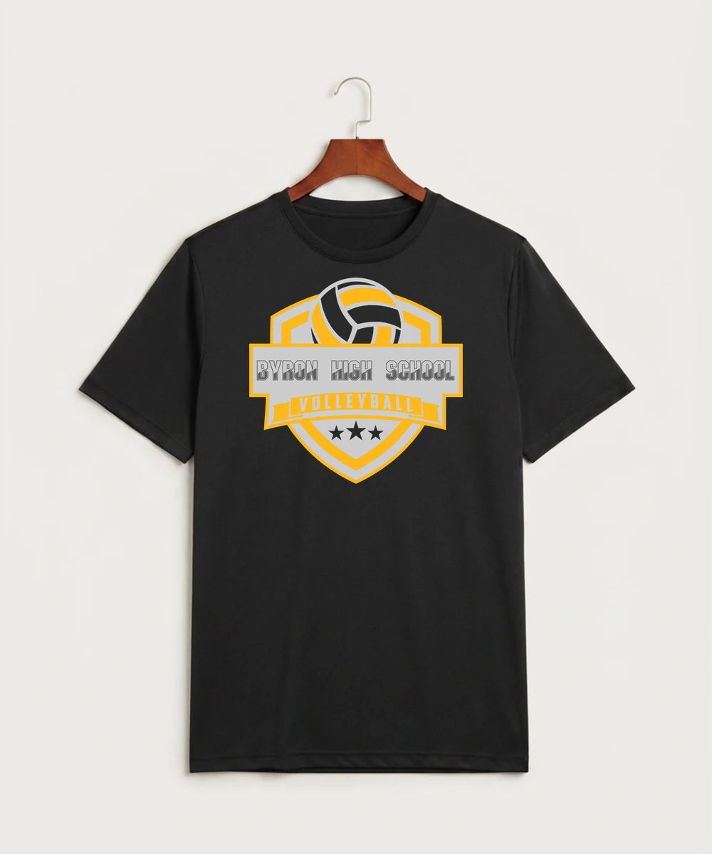 Byron High School Volleyball (Girls) - Black Sport-Tek PosiCharge Competitor Tee. ST350