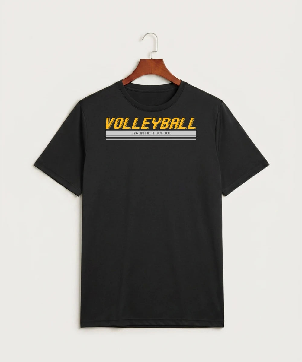Byron High School Volleyball (Girls) - Black Sport-Tek PosiCharge Competitor Tee. ST350