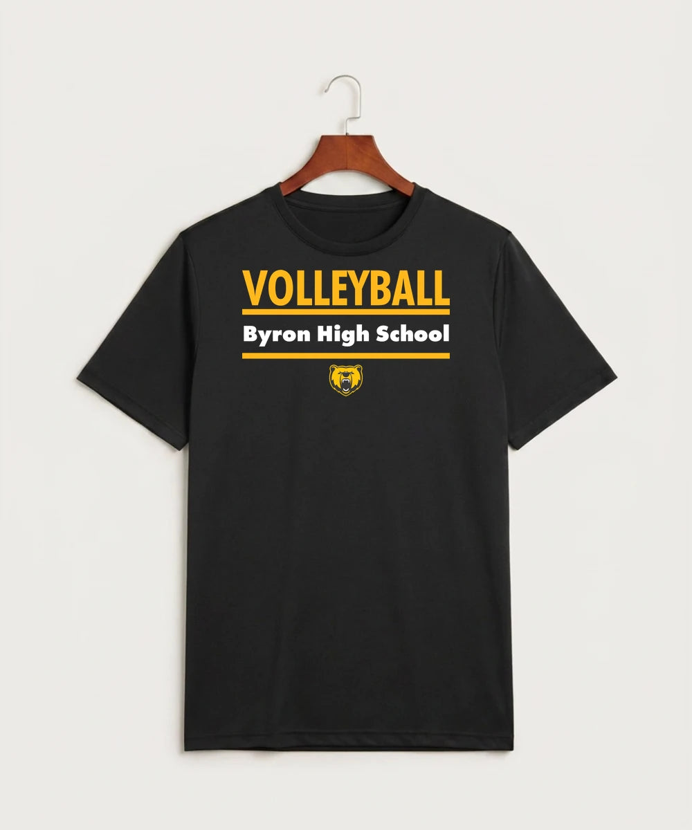 Byron High School Volleyball (Girls) - Black Sport-Tek PosiCharge Competitor Tee. ST350