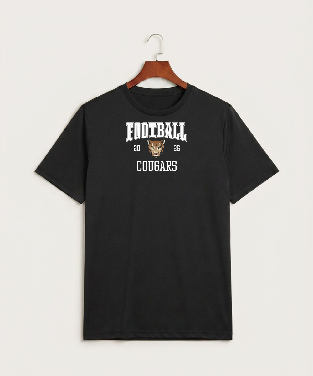 Ada Borup High School Football (Boys) - Black Sport-Tek PosiCharge Competitor Tee. ST350