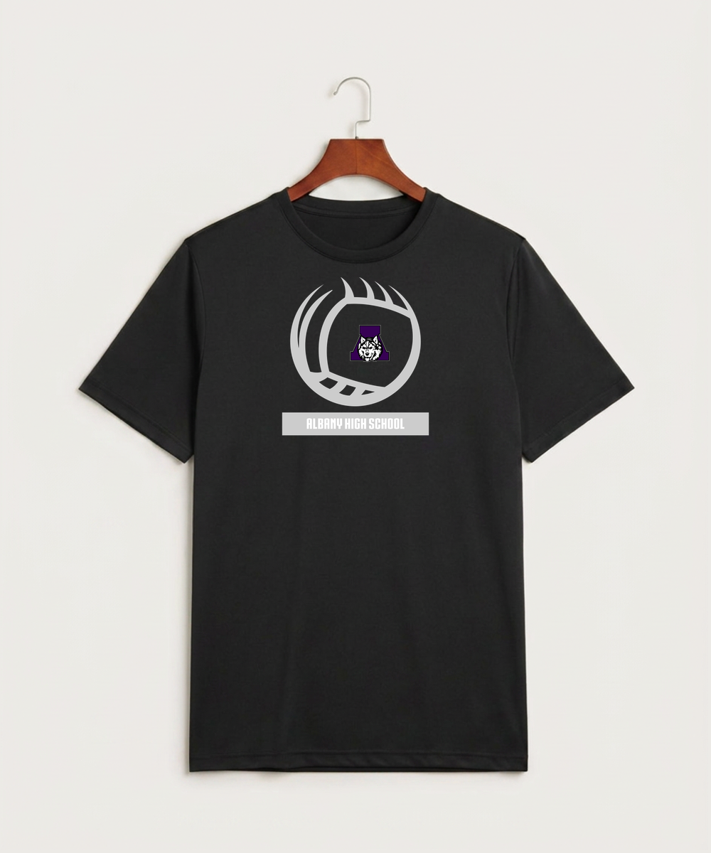 Albany High School Volleyball (Girls) - Black Sport-Tek PosiCharge Competitor Tee. ST350