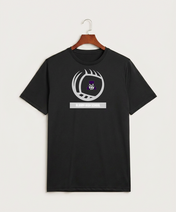 Albany High School Volleyball (Girls) - Black Sport-Tek PosiCharge Competitor Tee. ST350