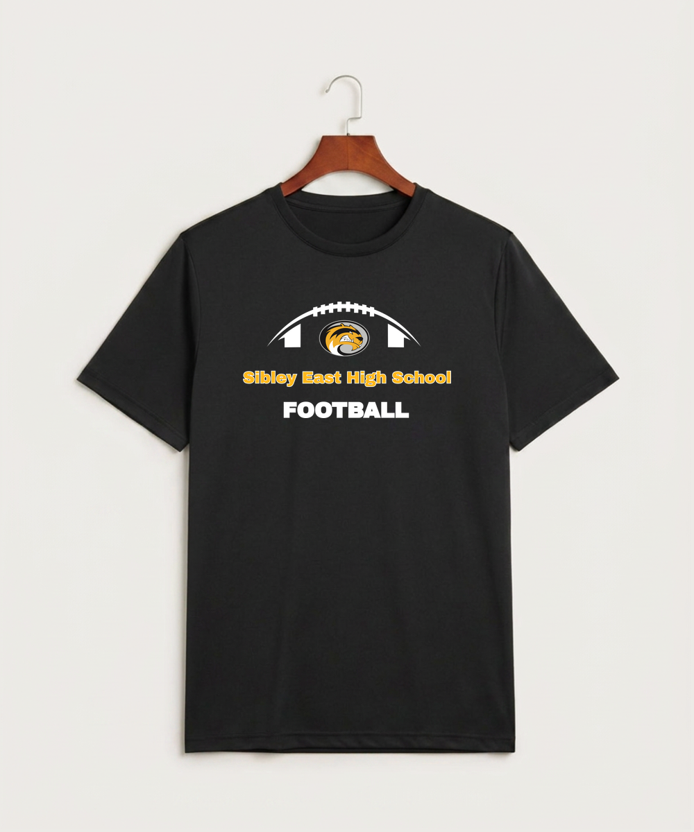 Sibley East High School Football (Boys) - Black Sport-Tek PosiCharge Competitor Tee. ST350