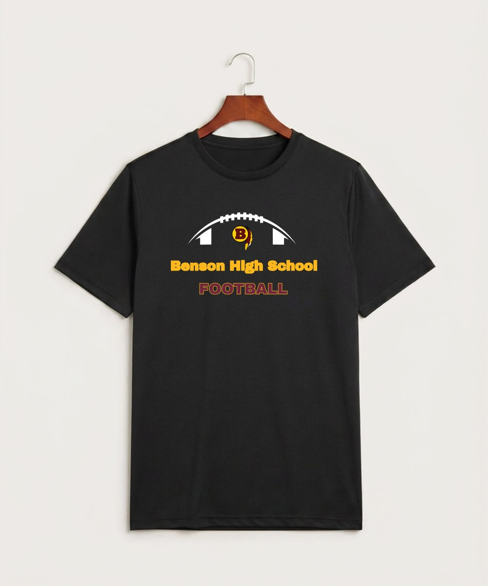 Benson High School Football (Boys) - Black Sport-Tek PosiCharge Competitor Tee. ST350