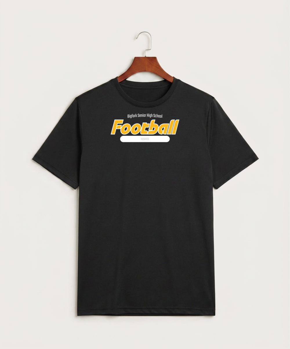 Bigfork Senior High School Football (Boys) - Black Sport-Tek PosiCharge Competitor Tee. ST350