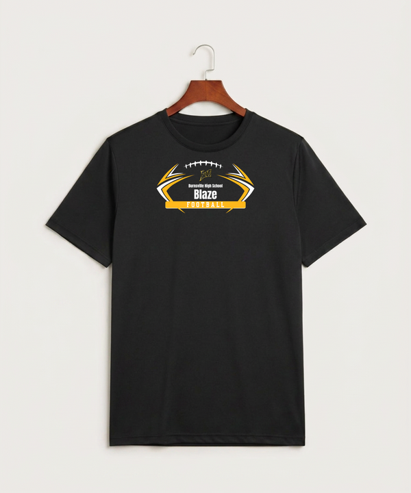 Burnsville High School Football (Boys) - Black Sport-Tek PosiCharge Competitor Tee. ST350