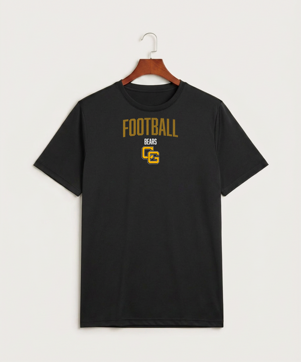 Clearbrook Gonvick High School Football (Boys) - Black Sport-Tek PosiCharge Competitor Tee. ST350