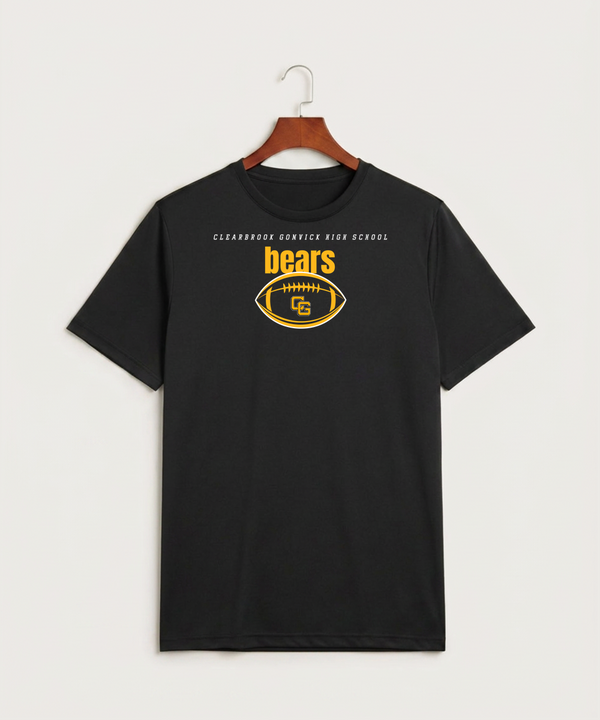 Clearbrook Gonvick High School Football (Boys) - Black Sport-Tek PosiCharge Competitor Tee. ST350