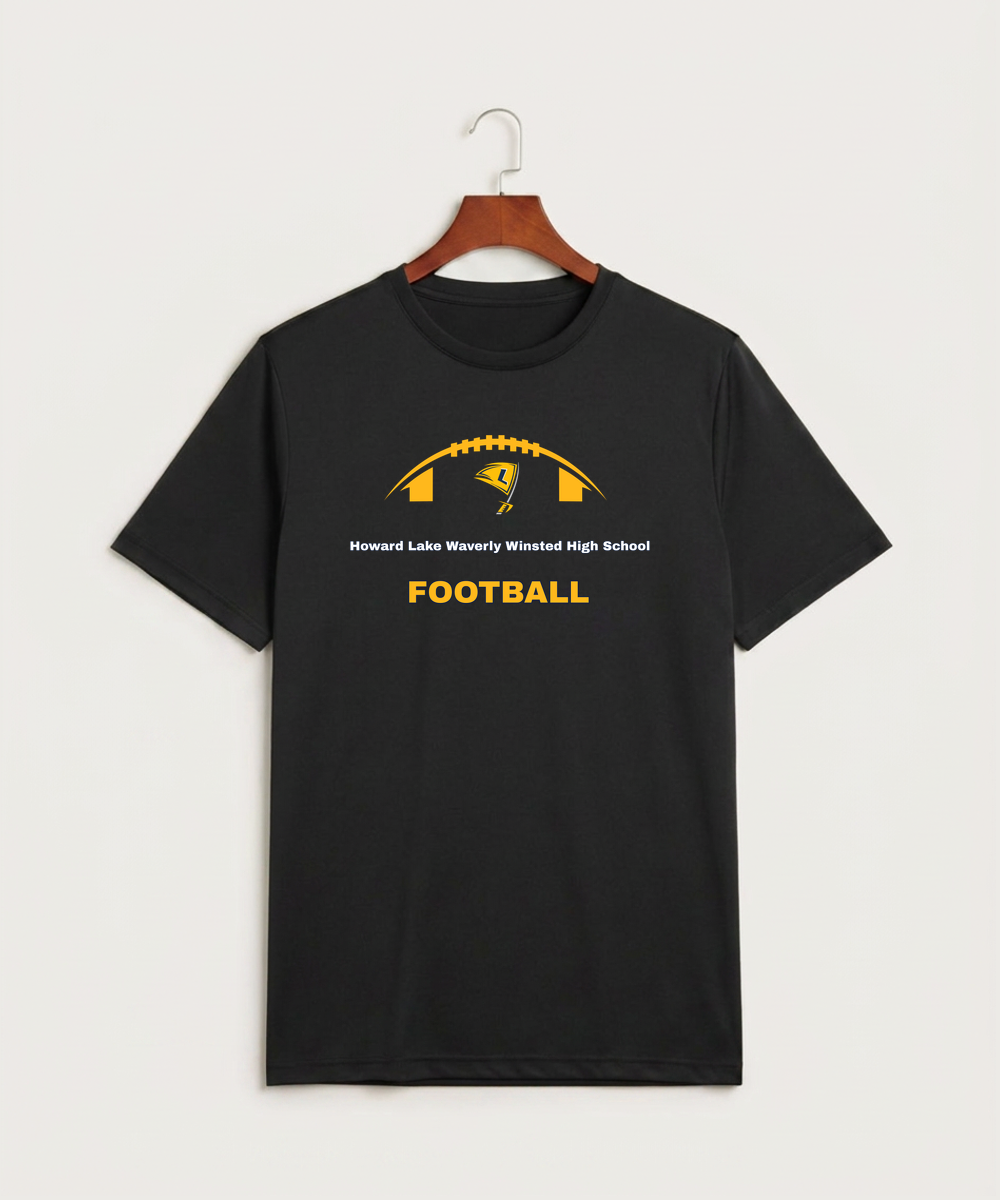 Howard Lake Waverly Winsted High School Football (Boys) - Black Sport-Tek PosiCharge Competitor Tee. ST350