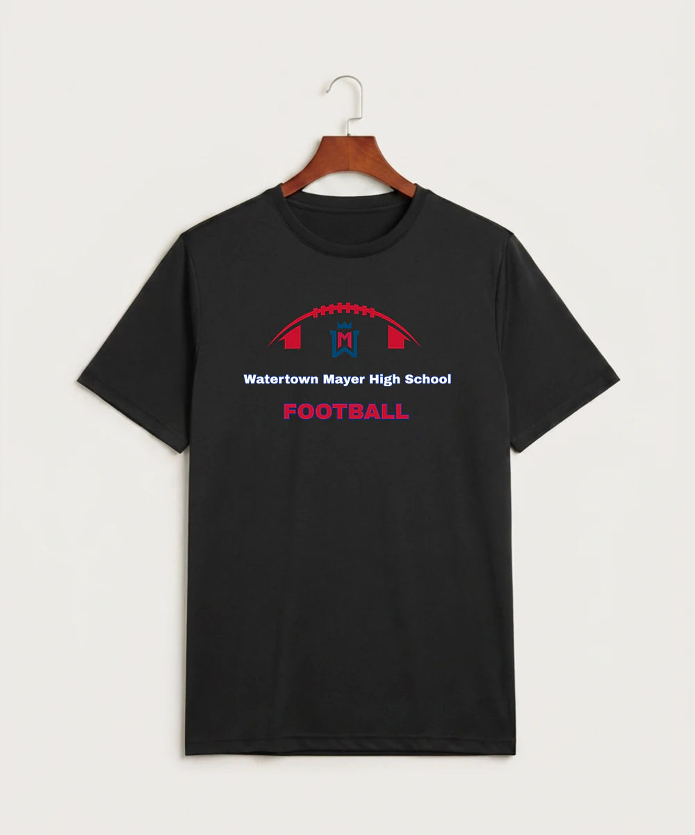 Watertown Mayer High School Football (Boys) - Black Sport-Tek PosiCharge Competitor Tee. ST350