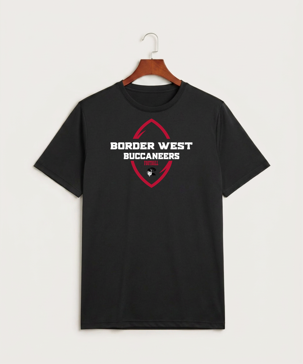 Border West Football (Boys) - Black Sport-Tek PosiCharge Competitor Tee. ST350
