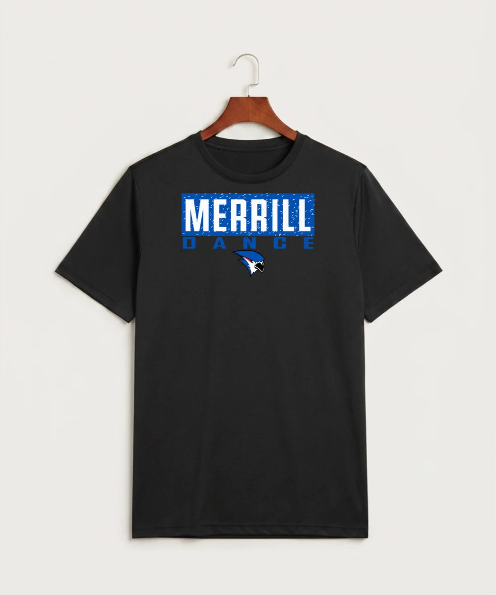 Merrill Dance and Cheer - Black Sport-Tek PosiCharge Competitor Tee. ST350