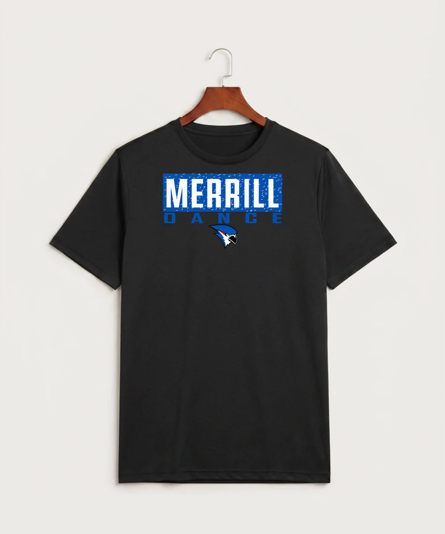 Merrill Dance and Cheer - Black Sport-Tek PosiCharge Competitor Tee. ST350