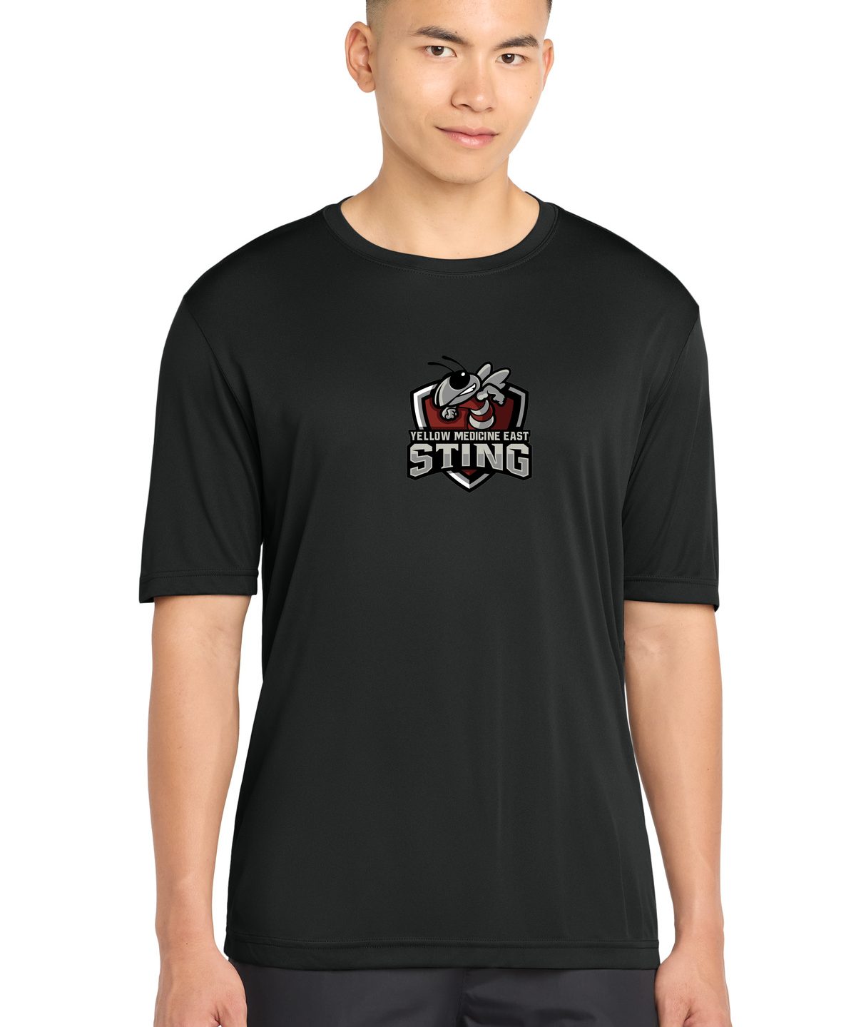 Yellow Medicine East Athletics - Black Sport-Tek PosiCharge Competitor Tee. ST350