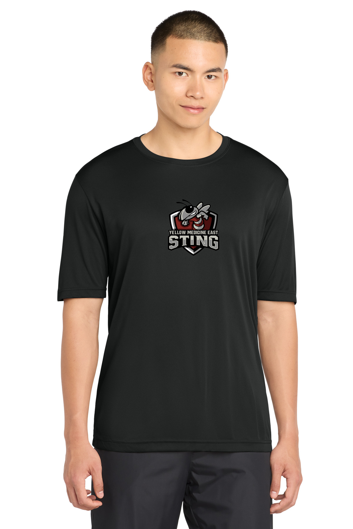 Yellow Medicine East Athletics - Black Sport-Tek PosiCharge Competitor Tee. ST350