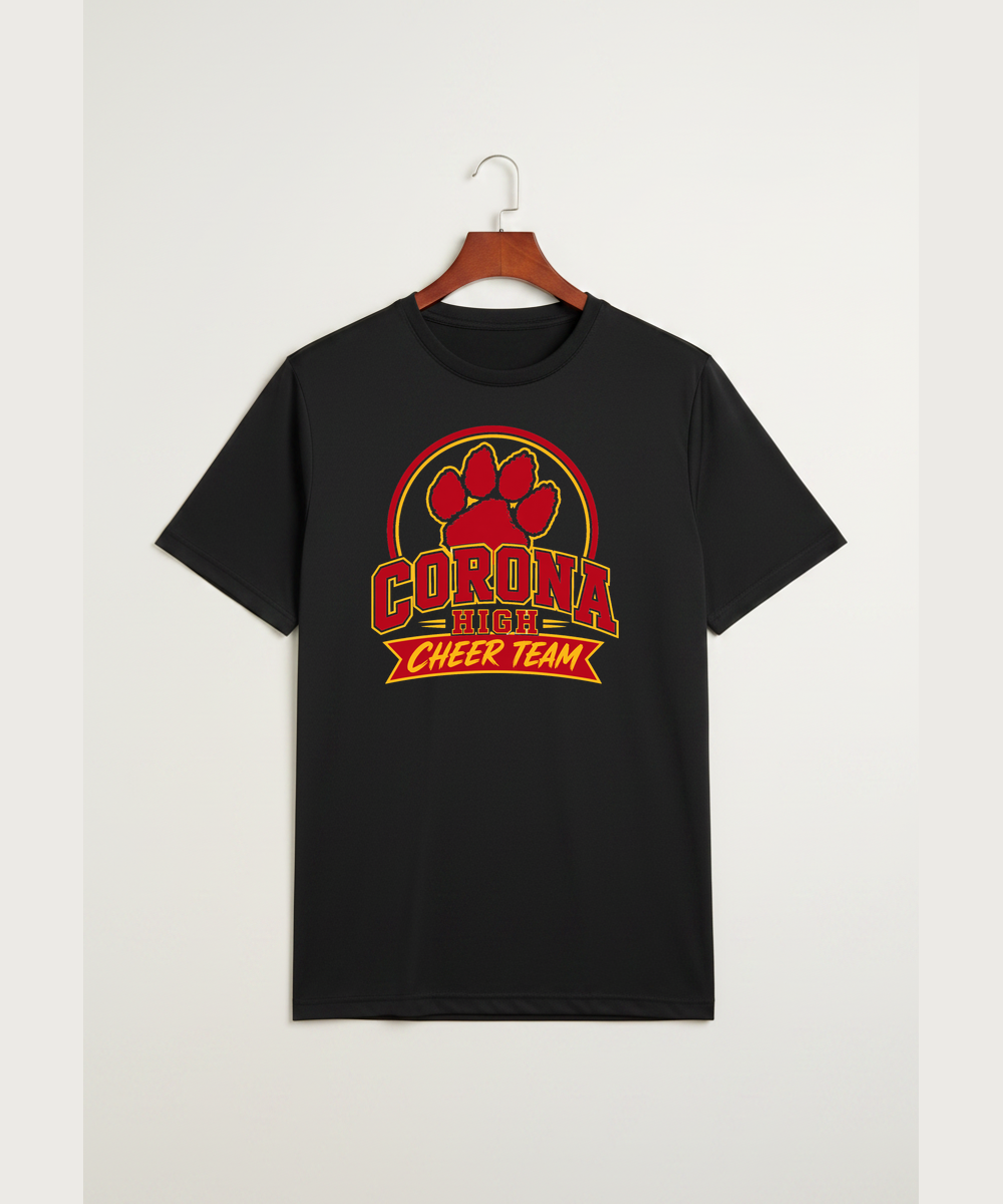 Corona Senior High School Cheer - Black Sport-Tek PosiCharge Competitor Tee. ST350