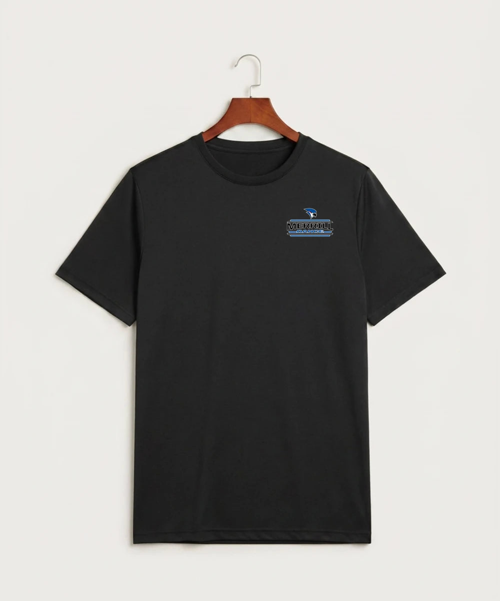 Merrill Dance and Cheer - Black Sport-Tek PosiCharge Competitor Tee. ST350