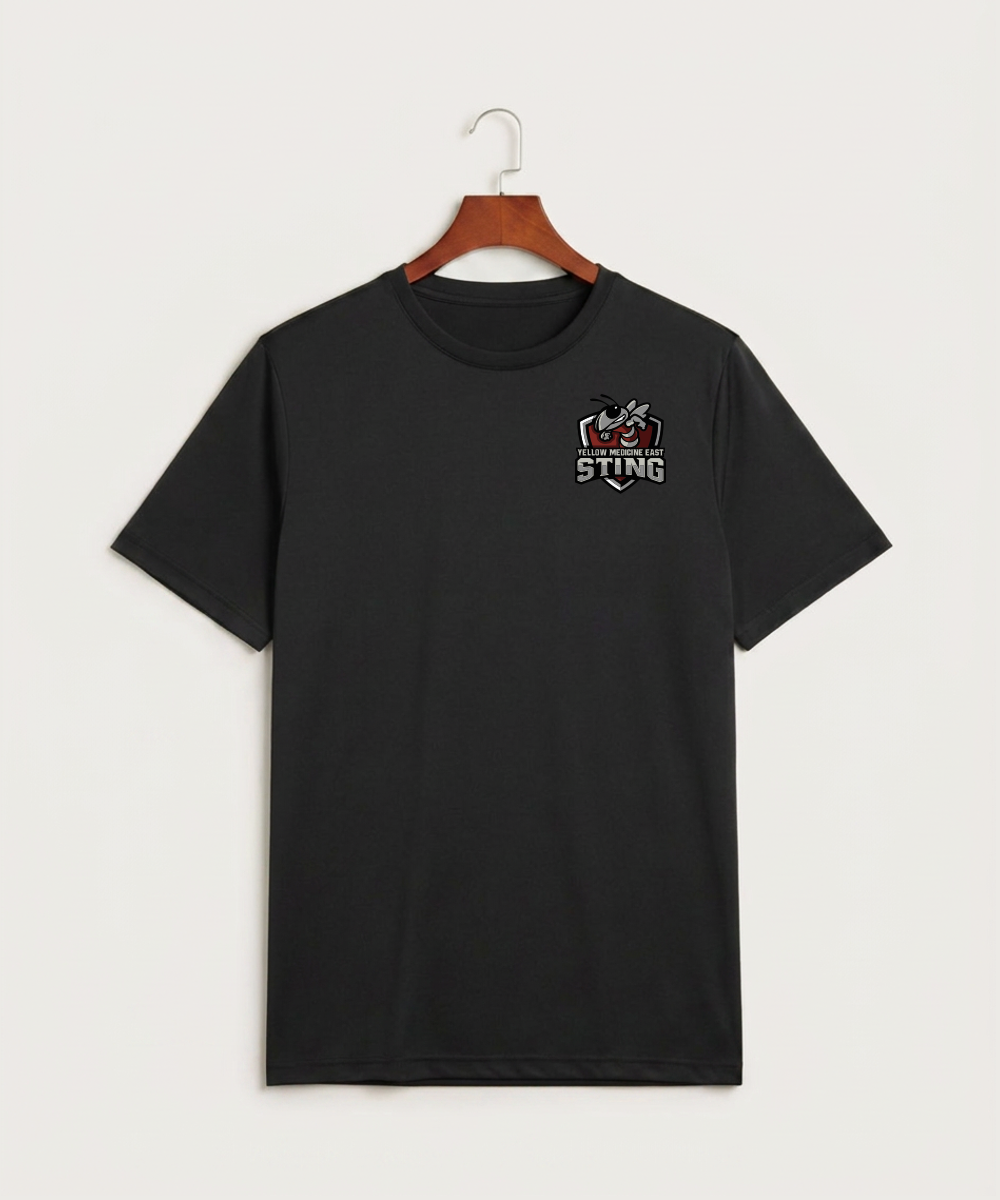 Yellow Medicine East High School Football (Boys) - Black Sport-Tek PosiCharge Competitor Tee. ST350