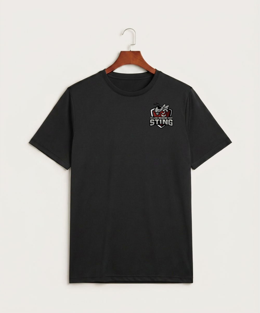 Yellow Medicine East High School Athletics - Black Sport-Tek PosiCharge Competitor Tee. ST350