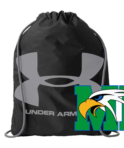 Maple River High School hockey_boys - Black/ Steel Ozsee Sackpack Drawstring Bag