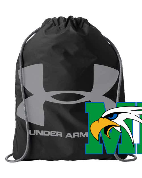 Maple River High School hockey_boys - Black/ Steel Ozsee Sackpack Drawstring Bag