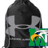 Maple River High School hockey_boys - Black/ Steel Ozsee Sackpack Drawstring Bag