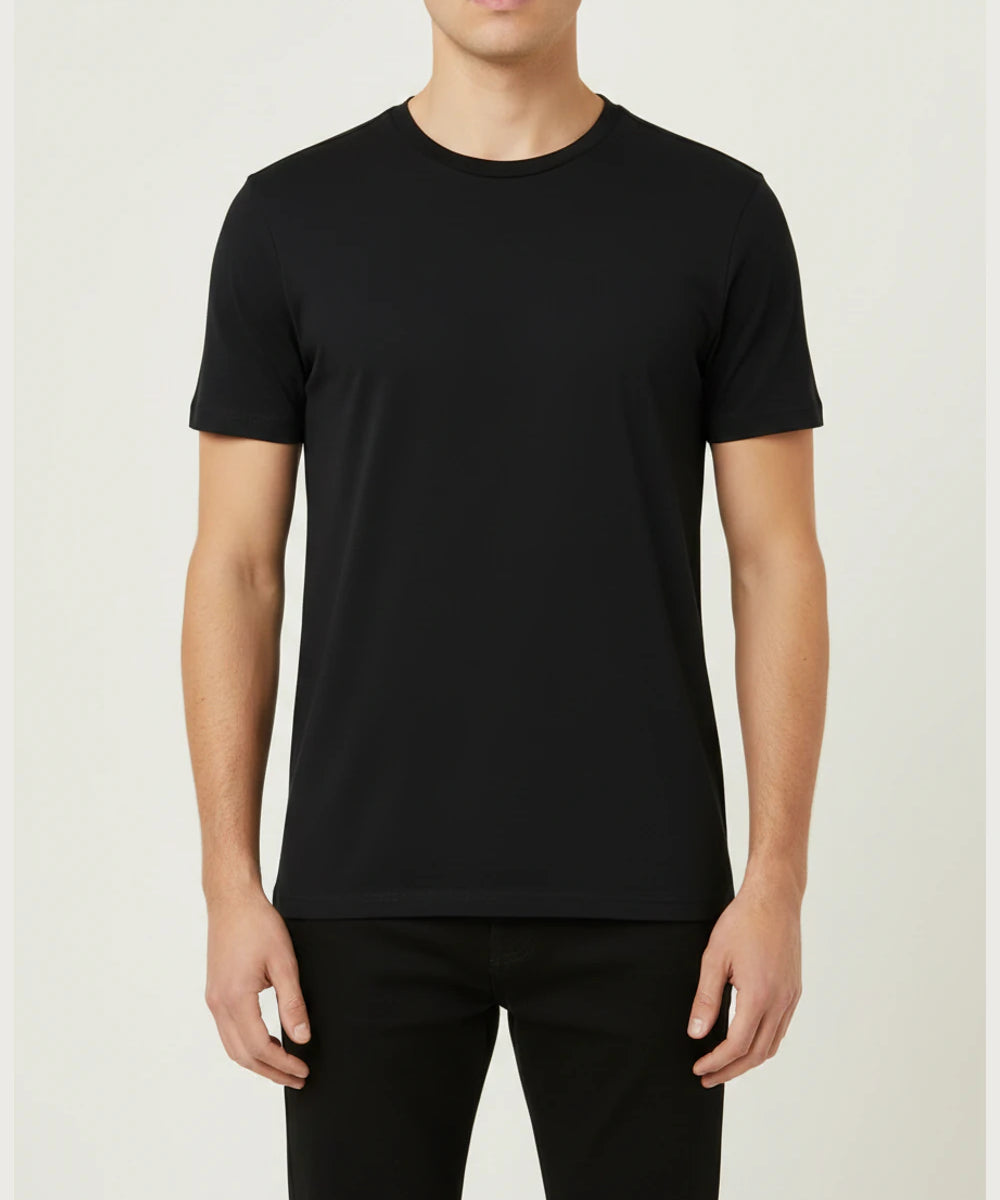 Ashwaubenon High School Football (Boys) - Black T-Shirt - Full Front (model)