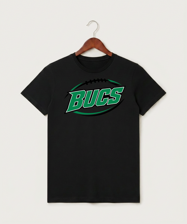 Waterville-Elysian-Morristown High School Football (Boys) - Black T-Shirt - Full Front