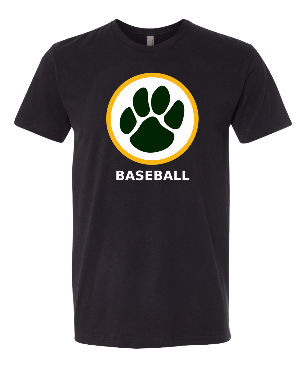 Ashwaubenon Baseball — final e2e test - Black T-Shirt - Full Front