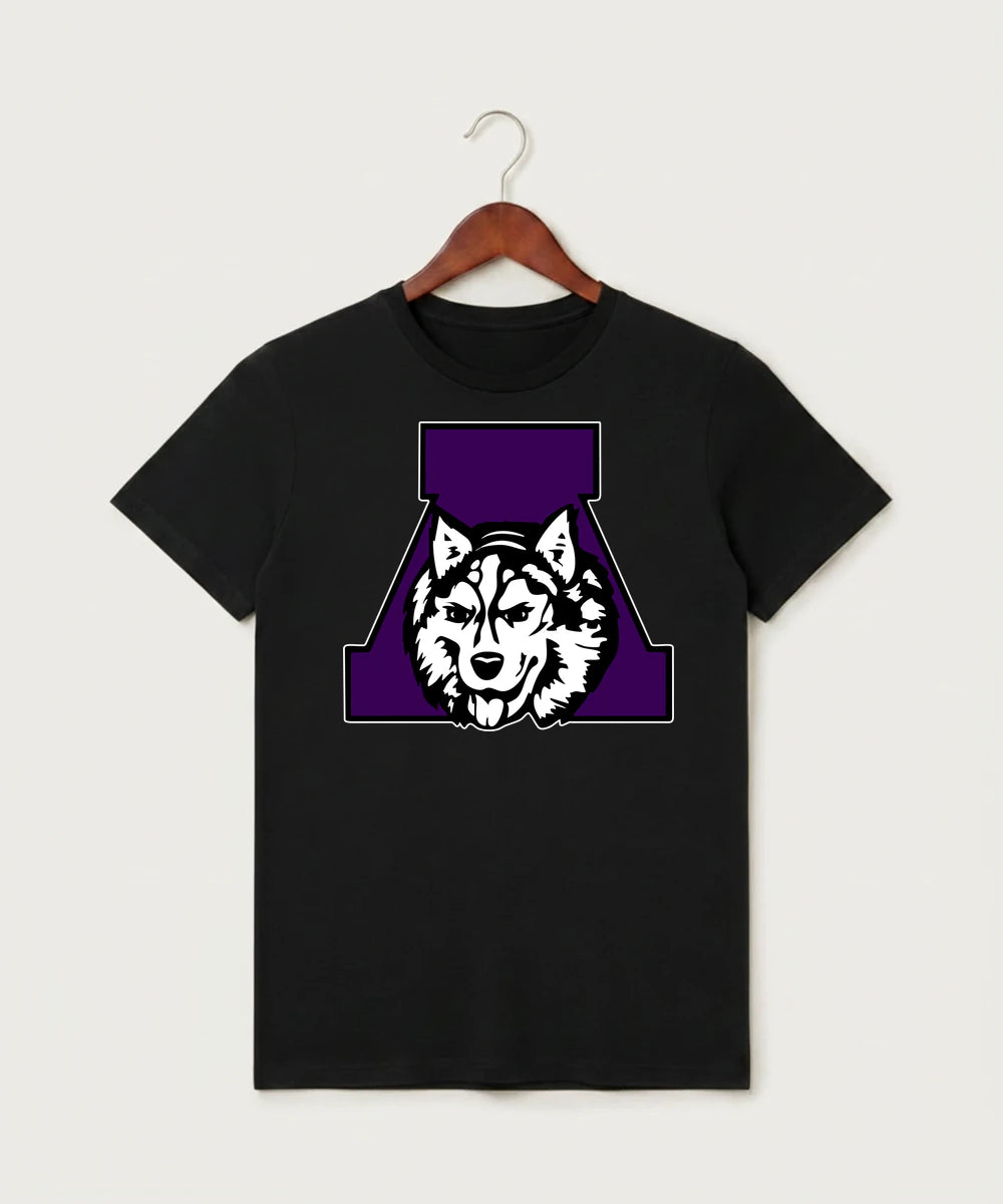 Albany High School Tennis (Boys) - Black T-Shirt - Full Front