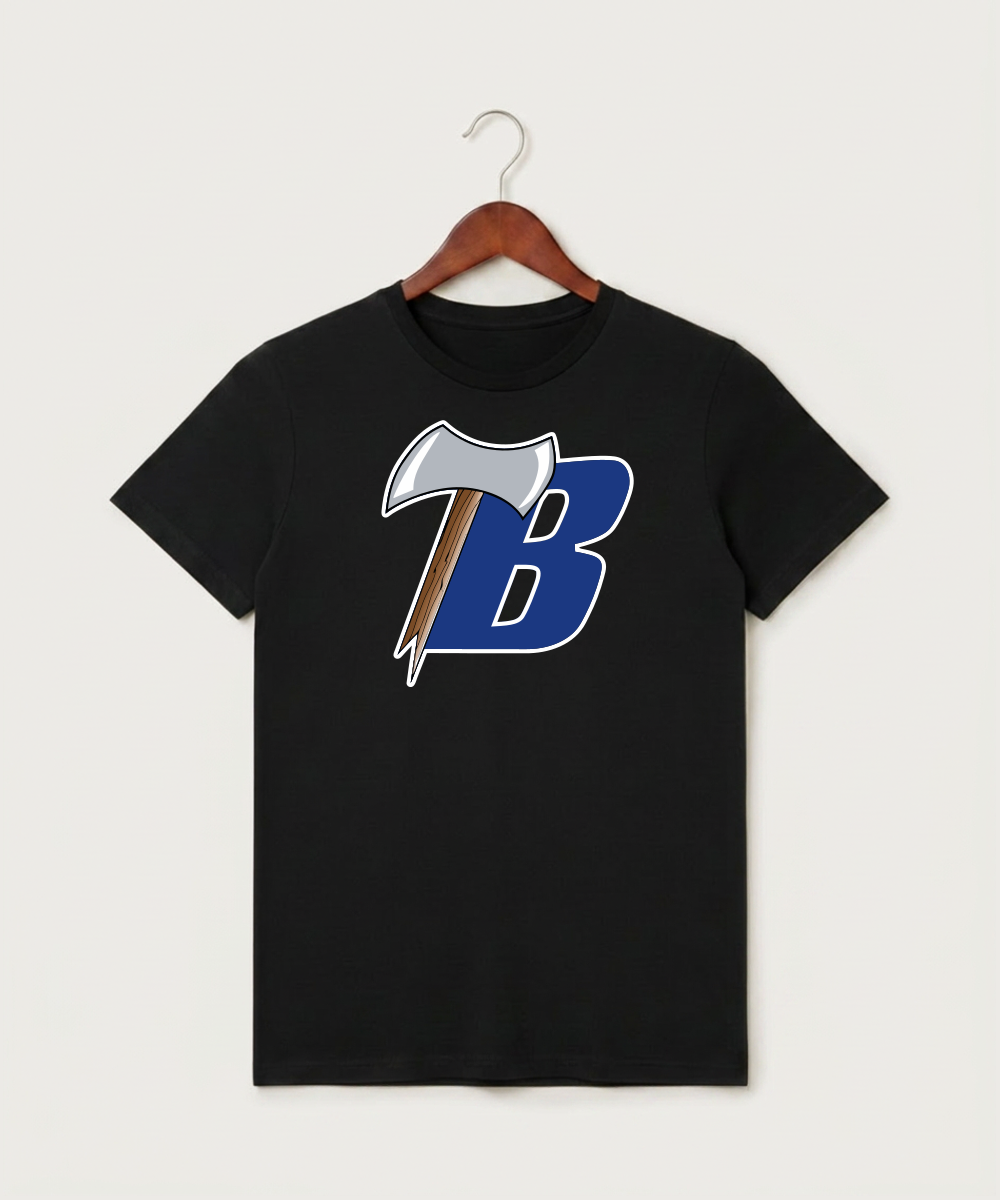 Bemidji High School Football (Boys) - Black T-Shirt - Full Front