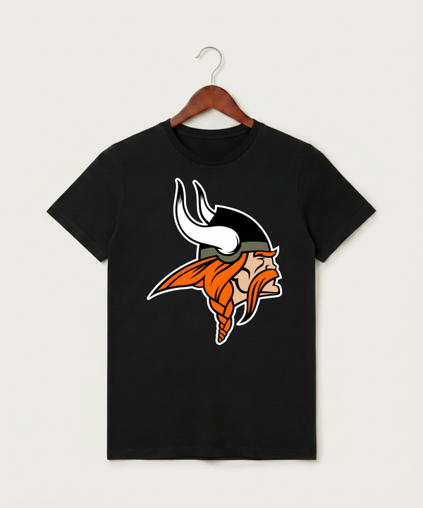 Littlefork Big Falls High School Football (Boys) - Black T-Shirt - Full Front