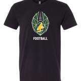 DC Everest Middle School Football — example store - Black T-Shirt - Full Front