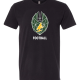 DC Everest Middle School Football — example store - Black T-Shirt - Full Front