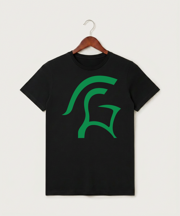 La Crescent High School Football (Boys) - Black T-Shirt - Full Front