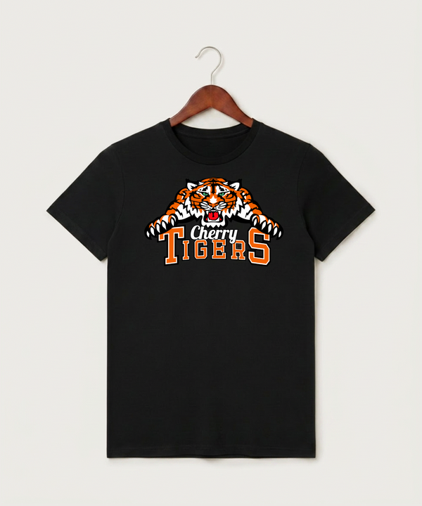 Cherry High School Athletics Coed - Black T-Shirt - Full Front