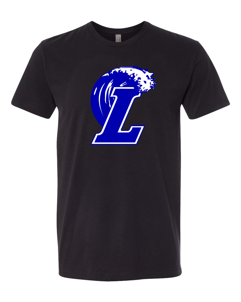 Lakeview Football - Black T-Shirt - Full Front