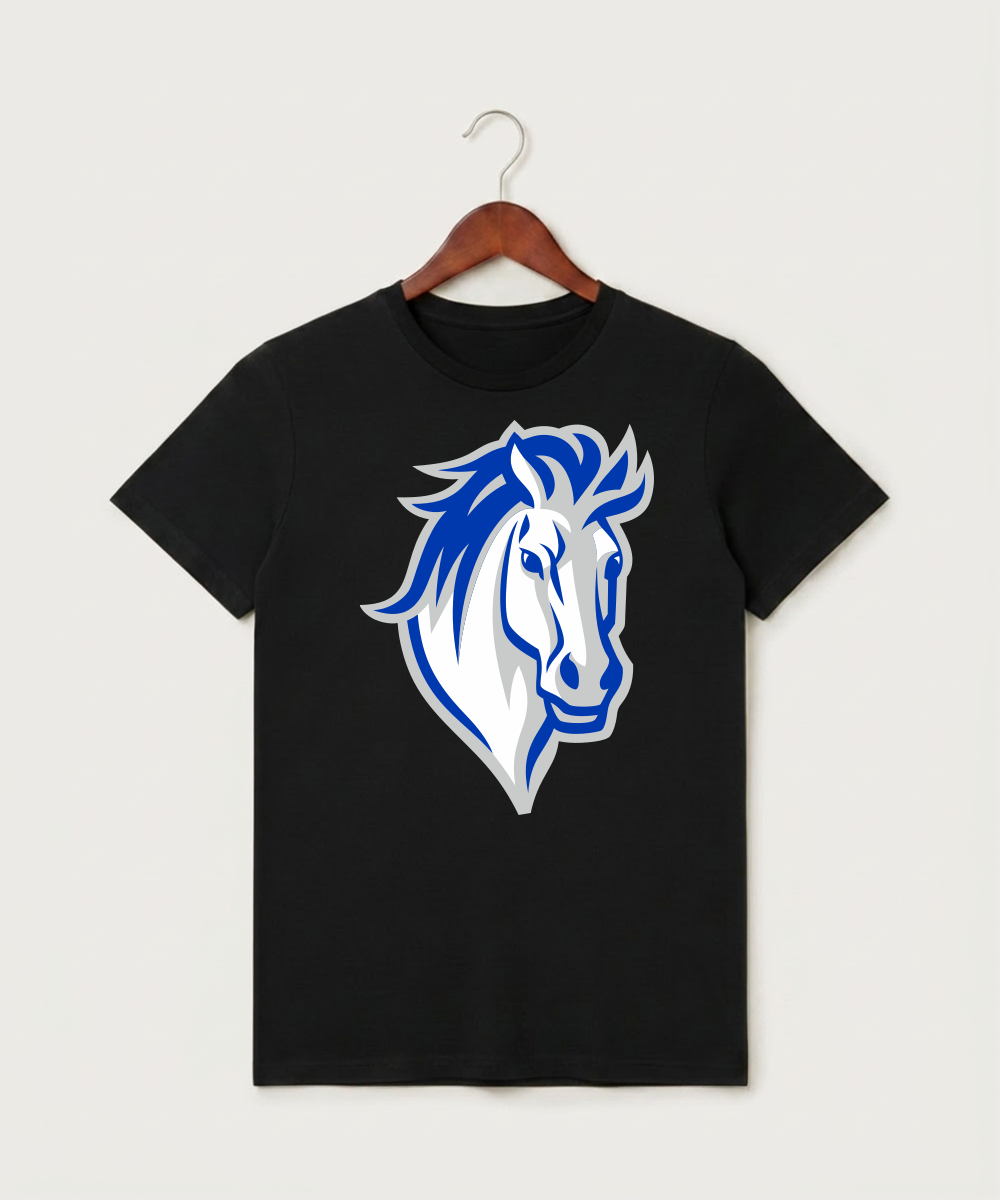 Mora High School Football (Boys) - Black T-Shirt - Full Front