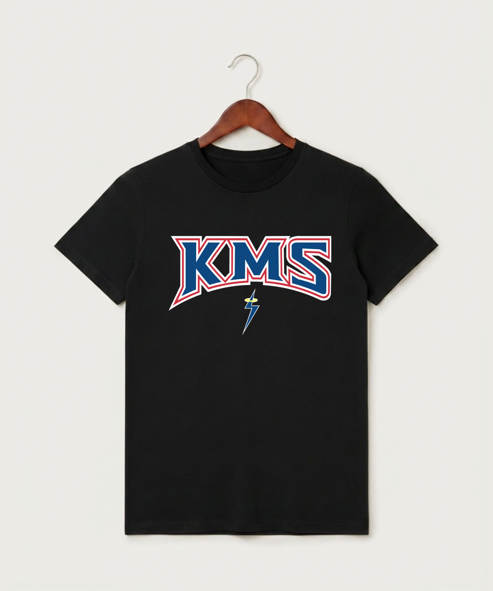 Kerkhoven-Murdock-Sunburg High School Football (Boys) - Black T-Shirt - Full Front