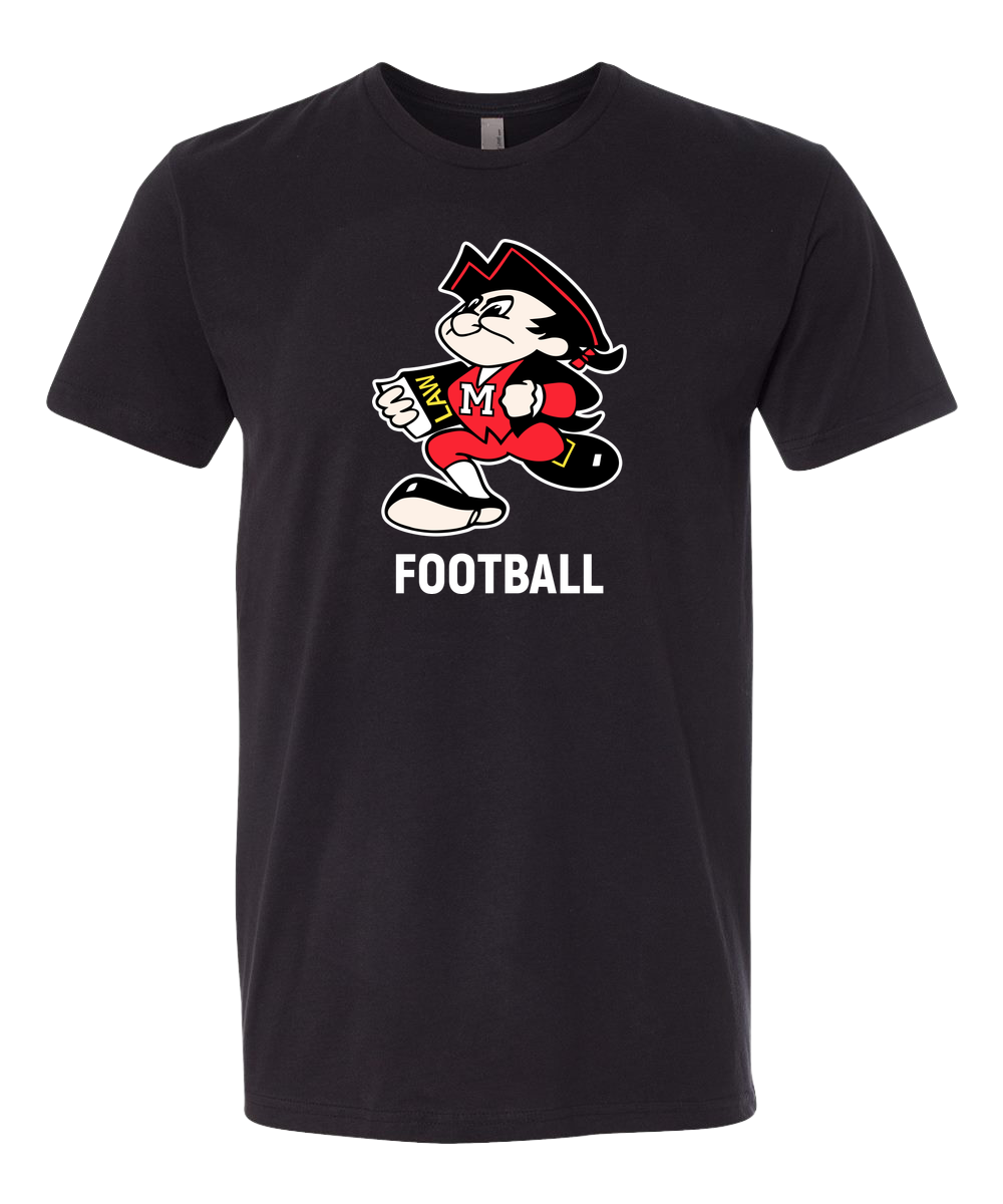 John Marshall High School football_boys - Black T-Shirt - Full Front