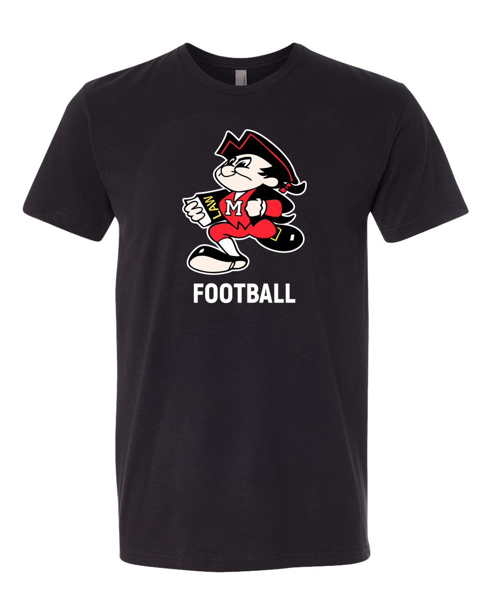 John Marshall High School football_boys - Black T-Shirt - Full Front