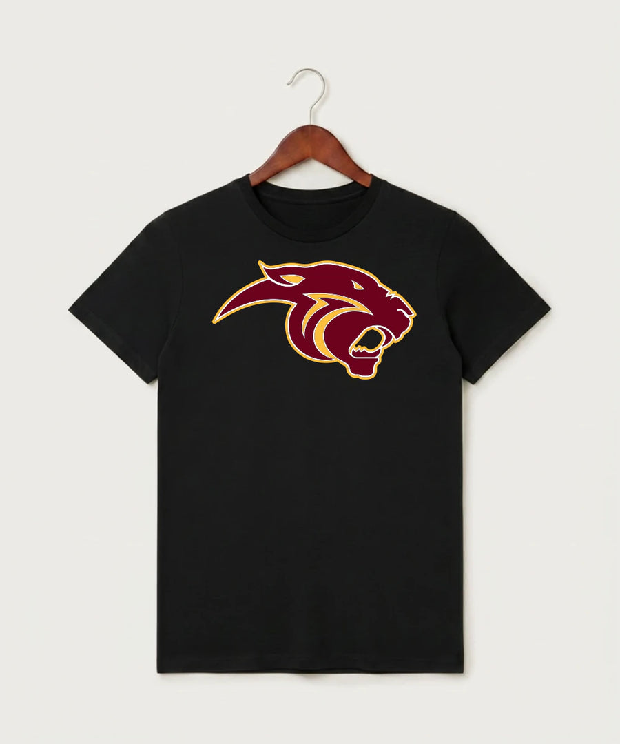 Pine Island High School Football (Boys) - Black T-Shirt - Full Front
