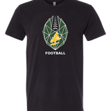 DC Everest Middle School Football — example store - Black T-Shirt - Full Front