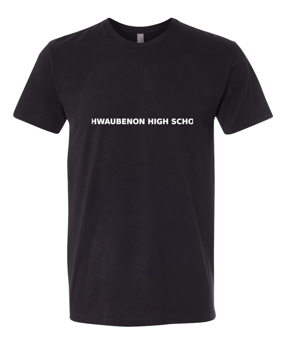 Ashwaubenon Baseball — final e2e test - Black T-Shirt - Full Front