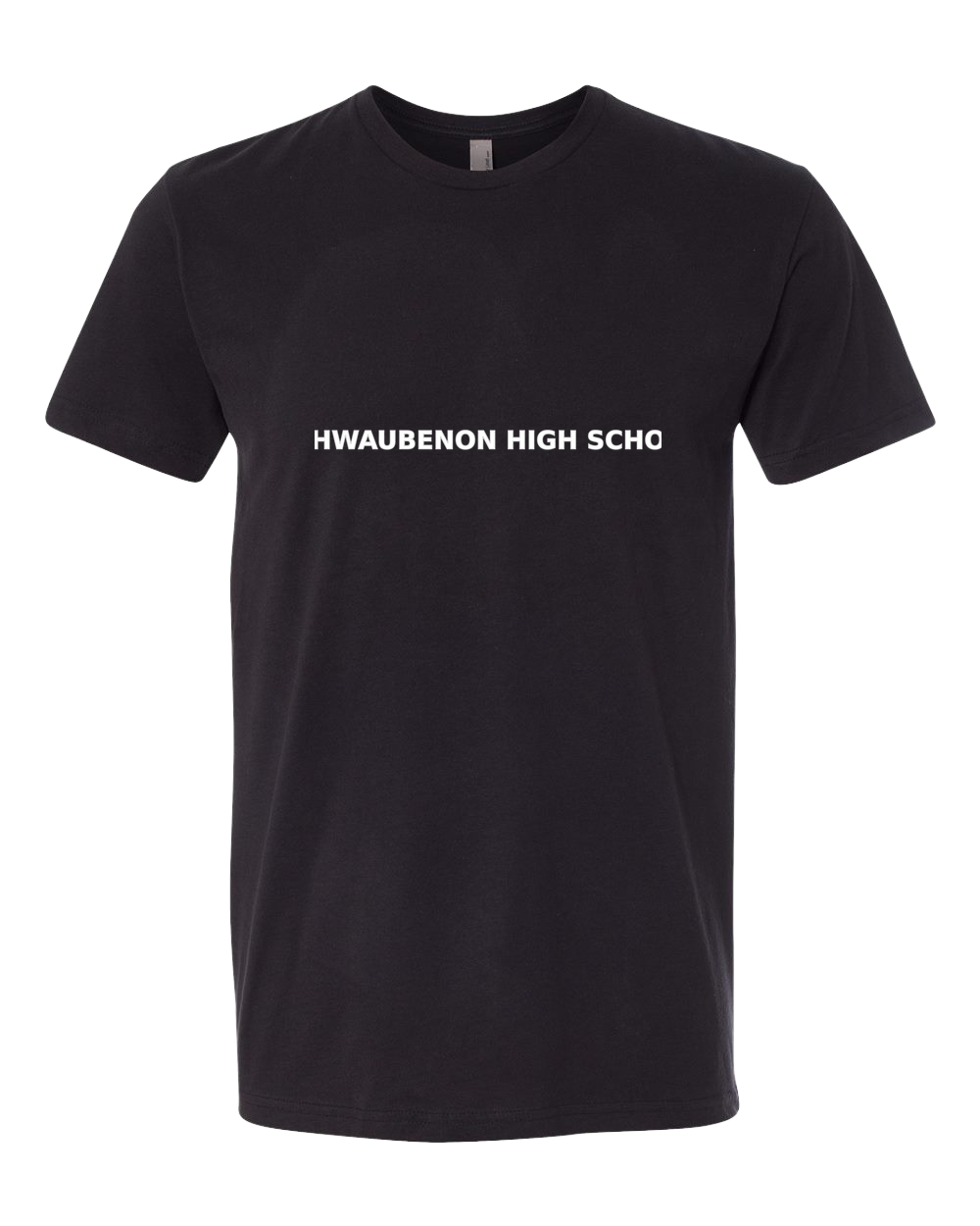 Ashwaubenon Baseball — final e2e test - Black T-Shirt - Full Front